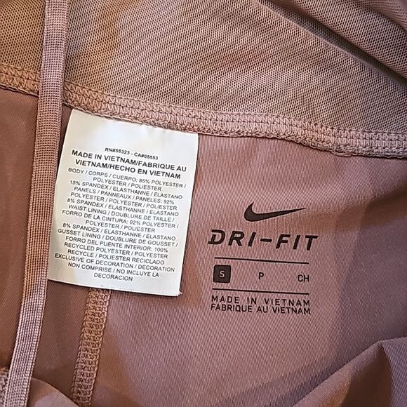 Nike mauve dri fit capri leggings size S - Picture 7 of 12